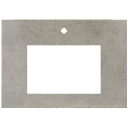 Native Trails NativeStone 30" Concrete Vanity Top with Single Faucet Hole and Rectangular Cutout Ash