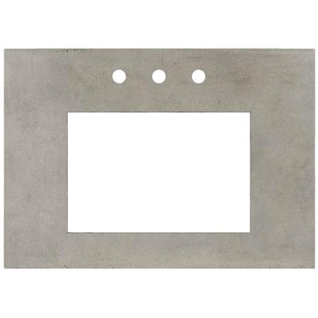 Native Trails NativeStone 30" Concrete Vanity Top with Three Faucet Holes Ash