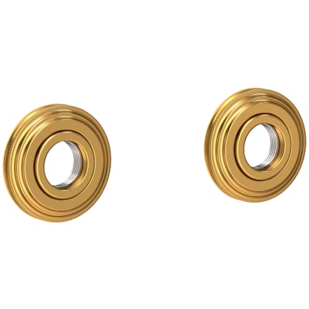 Newport Brass Miro Grab Bar Decorative Rings and Mounting Kit Aged Brass