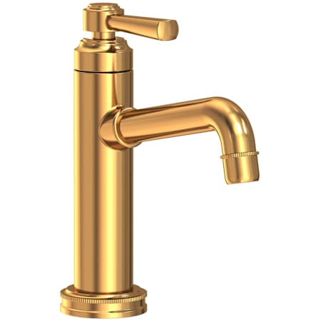 Newport Brass Miro 1.2 GPM Single Hole Bathroom Faucet with Pop-Up Drain Assembly Aged Brass