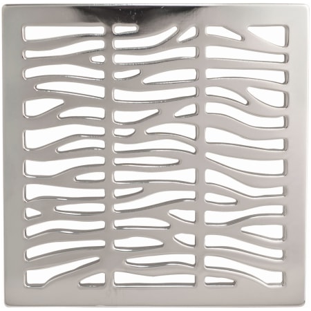 Newport Brass Decorative Drains 4" Square Shower Drain Grid Polished Chrome