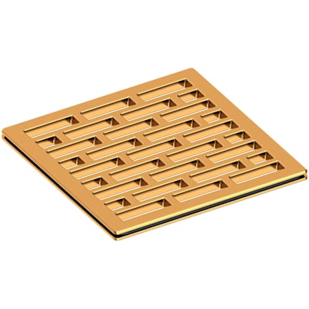 Newport Brass Decorative Drains 4" Square Shower Drain Grid Aged Brass