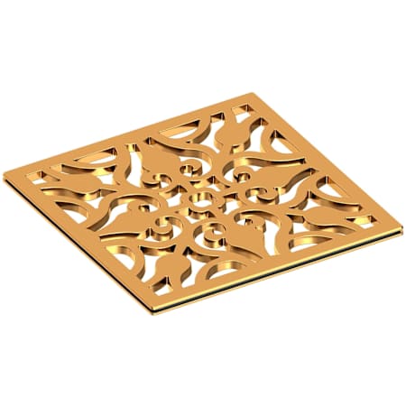 Newport Brass Decorative Drains 6" Square Shower Drain Grid Aged Brass