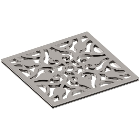 Newport Brass Decorative Drains 6" Square Shower Drain Grid Polished Nickel