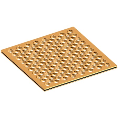 Newport Brass 6" Square Shower Drain Trim - Less Drain Throat Aged Brass