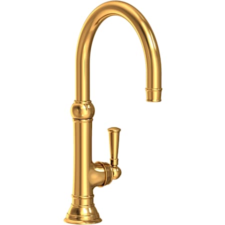 Newport Brass Jacobean 1.8 GPM Single Hole Bar Faucet with Single Lever Handle Aged Brass