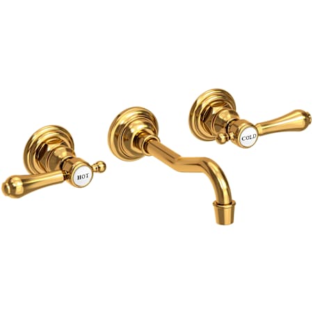 Newport Brass Chesterfield 1.2 GPM Wall Mounted Widespread Bathroom Faucet Aged Brass
