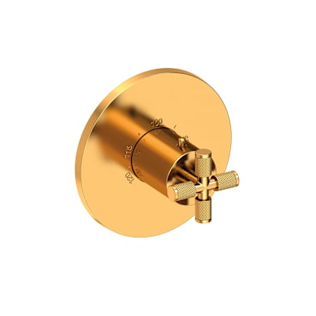 Newport Brass Kimbell Thermostatic Valve Trim Only with Single Cross Handle - Less Rough In Aged Brass