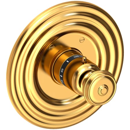 Newport Brass Seaport Thermostatic Valve Trim Only with Single Knob Handle - Less Rough In Aged Brass