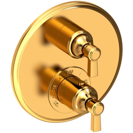 Newport Brass Astor Thermostatic Valve Trim Only with 2 Lever Handles - Less Rough In Aged Brass