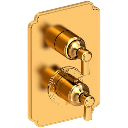 Newport Brass Astor Thermostatic Valve Trim Only with 2 Lever Handles - Less Rough In Aged Brass