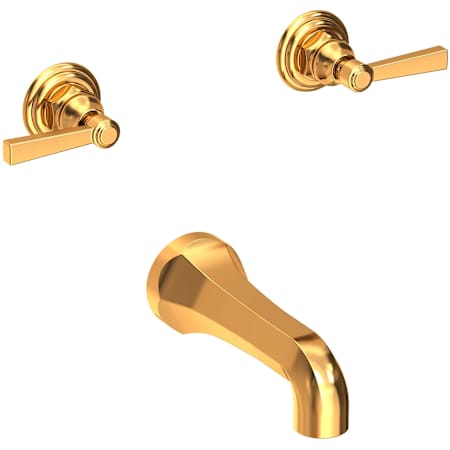Newport Brass Wall Mounted Bathtub Faucet from the Astor Collection Aged Brass