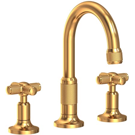 Newport Brass Clemens 1.2 GPM Widespread Bathroom Faucet with Pop-Up Drain Assembly Aged Brass