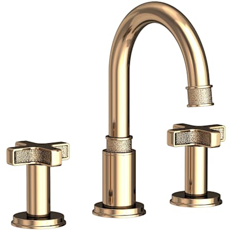 Newport Brass Griffey 1.2 GPM Widespread Bathroom Faucet with Pop-Up Drain Assembly French Gold (PVD)