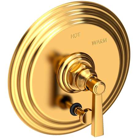 Newport Brass Astor Single Handle Pressure Balanced Valve Trim with Metal Lever Handle and Diverter Aged Brass