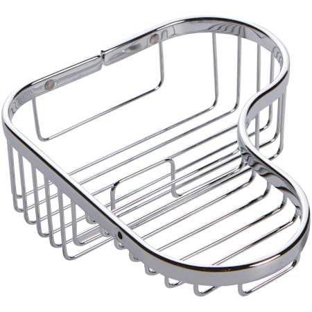 Newport Brass Astor 10" L-Shaped Combination Shower & Soap Basket Polished Chrome