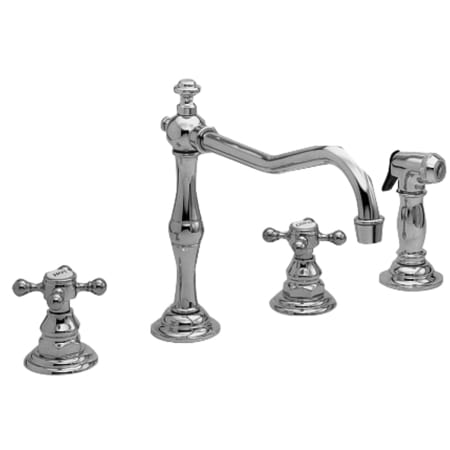 Newport Brass Chesterfield 1.8 GPM Widespread Kitchen Faucet Polished Chrome