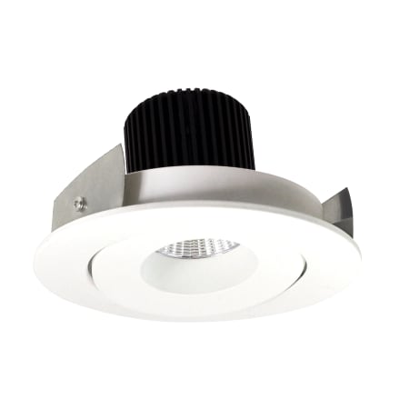 Nora Lighting Iolite 4" LED Adjustable Recessed Trim - 2700K - 1000 Lumens - Gimbal Matte Powder White