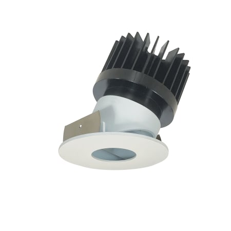 Nora Lighting Iolite 4" LED Pinhole Recessed Trim - 3500K - 1500 Lumens - Adjustable Matte Powder White / Matte Powder White