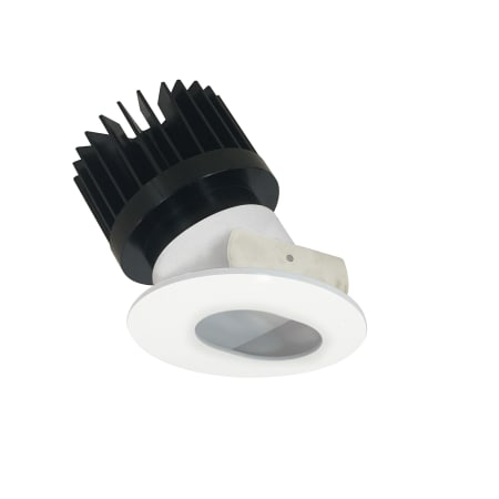 Nora Lighting Iolite 4" LED Pinhole Recessed Trim - 4000K - 1500 Lumens - Slot Aperture Matte Powder White / Matte Powder White