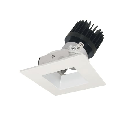 Nora Lighting Iolite 4" LED Square Recessed Trim - 3000K - 1500 Lumens - Square Aperture - Adjustable Matte Powder White / Matte Powder White