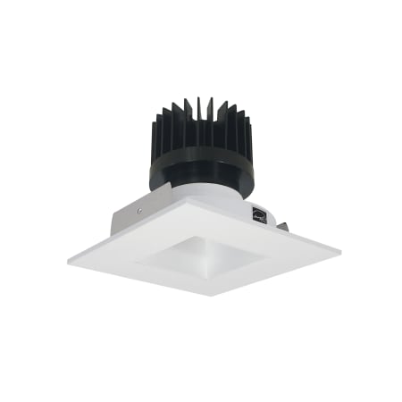 Nora Lighting Iolite 4" LED Square Recessed Trim - 3000K - 1500 Lumens - Square Aperture Matte Powder White / Matte Powder White