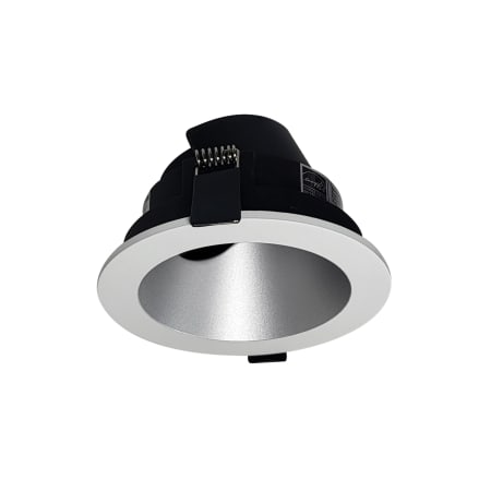 Nora Lighting 4" Canless Iolite Adjustable Slot Trim Haze / Matte Powder White
