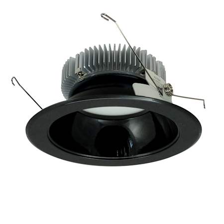 Nora Lighting Cobalt 7-1/2" Integrated LED Open Recessed Trim Black