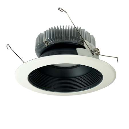 Nora Lighting Cobalt 7-1/2" Integrated LED Baffle Recessed Trim Black / White