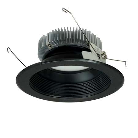 Nora Lighting Cobalt 7-1/2" Integrated LED Baffle Recessed Trim Black