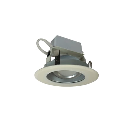 Nora Lighting Cobalt Adjustable 4" LED Adjustable Recessed Trim - 3500K - 900 Lumens - 120-277V Haze / White