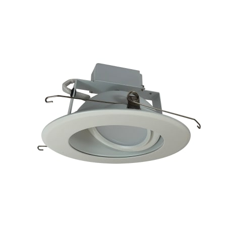 Nora Lighting Cobalt Adjustable 6" LED Adjustable Recessed Trim - 3000K - 1000 Lumens - 120-277V - Remote Emergency White / White