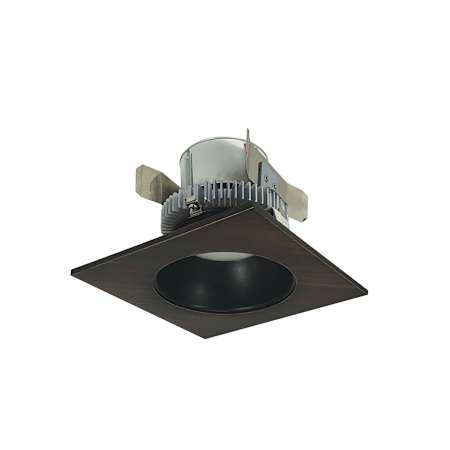 Nora Lighting Cobalt 4" Integrated LED Reflector / Square Recessed Trim - 750 Lumens, 3500K Bronze