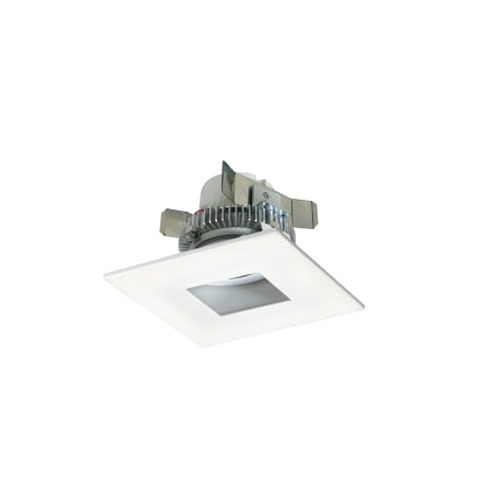 Nora Lighting Cobalt 4" Integrated LED Pinhole / Square Recessed Trim with 0-10V Trial/ELV Dimming - 750 Lumens, 3500K Matte Powder White