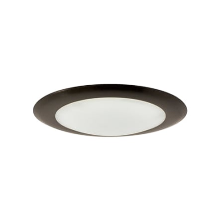 Nora Lighting Opal 8" Wide LED Retrofit Flush Mount Bowl Ceiling Fixture - 4000K Color Temperature and 1100 Lumens Natural Metal