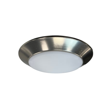 Nora Lighting Opal 8" Wide Selectable CCT LED Flush Mount Ceiling Fixture - Retrofits 6" Recessed Housings Natural Metal