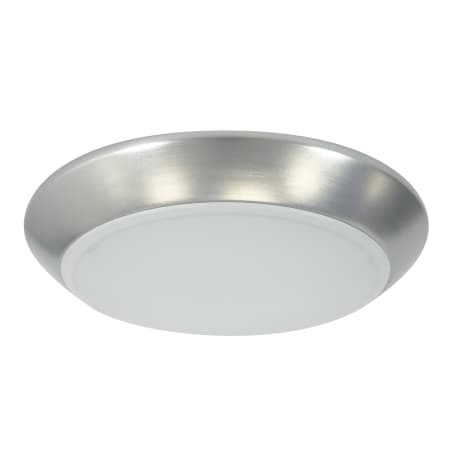 Nora Lighting Opal 9-1/2" Wide 5000K LED Flush Mount Ceiling Fixture Natural Metal