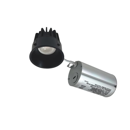 Nora Lighting M2 LED Canless Recessed Fixture with 2" Open Trims - IC Rated Matte Black