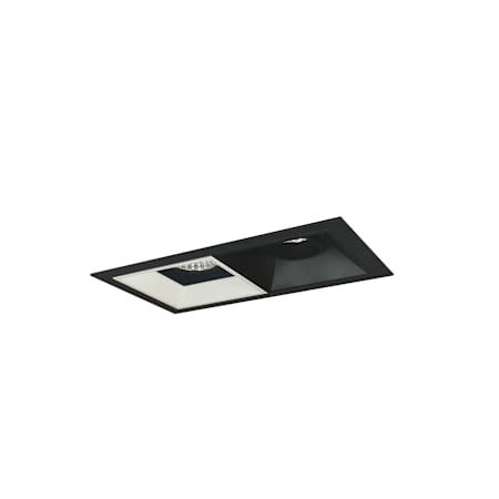 Nora Lighting Iolite 5" Integrated LED Square Recessed Trim Black / Matte Powder White