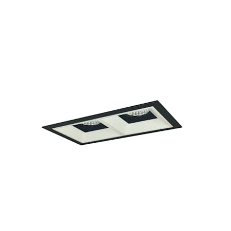 Nora Lighting Iolite 5" Integrated LED Square Recessed Trim Black / Matte Powder White