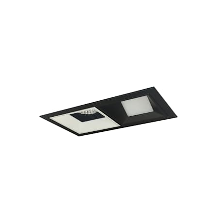Nora Lighting Iolite 5" Integrated LED Square Recessed Trim Black / Matte Powder White