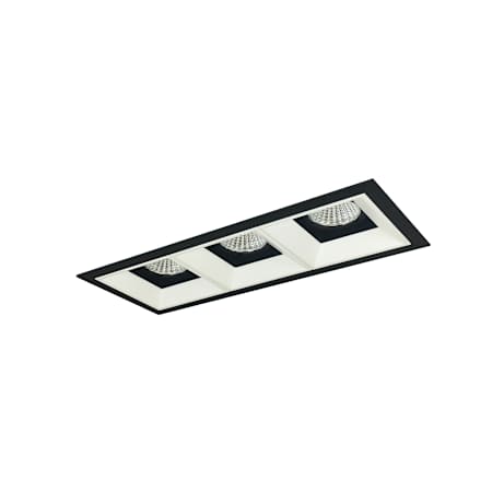 Nora Lighting Iolite 5" Integrated LED Square Recessed Trim Black / Matte Powder White