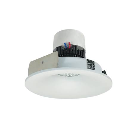 Nora Lighting Pearl 4" LED Reflector Recessed Trim - 4000K - 1000 Lumens Matte Powder White