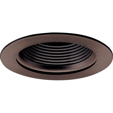 Nora Lighting 4" Baffle Recessed Trim with Metal Ring Bronze / Bronze