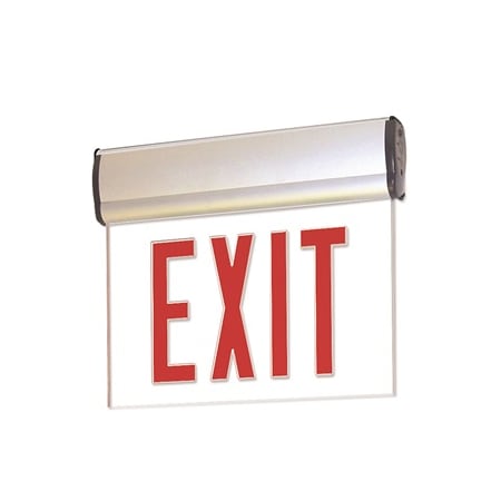 Nora Lighting LED Adjustable Exit Sign with Battery Backup Aluminum