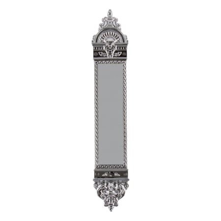 Nostalgic Warehouse New Orleans Restoration Victorian 16" x 3" Solid Brass Surface Mount Door Push Plate with 9.68" Center to Center Bright Chrome