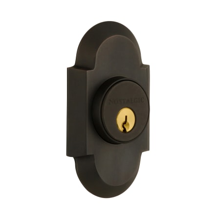 Nostalgic Warehouse Cottage Solid Brass Double Cylinder Deadbolt with 2-3/4" Backset Oil-Rubbed Bronze