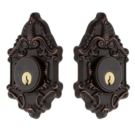 Nostalgic Warehouse Victorian Solid Brass Double Cylinder Deadbolt with 2-3/4" Backset Timeless Bronze