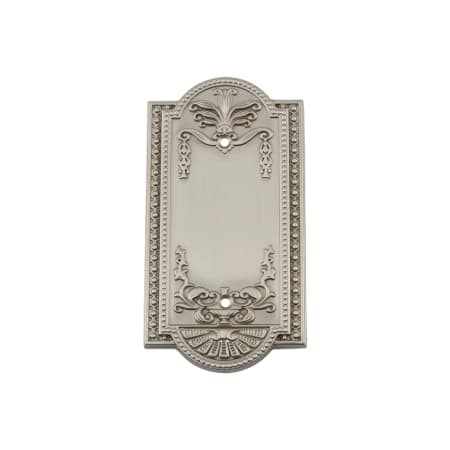 Nostalgic Warehouse Meadows Single Victorian Vintage Decorator Wall Plate Outlet Cover Blank Satin Nickel