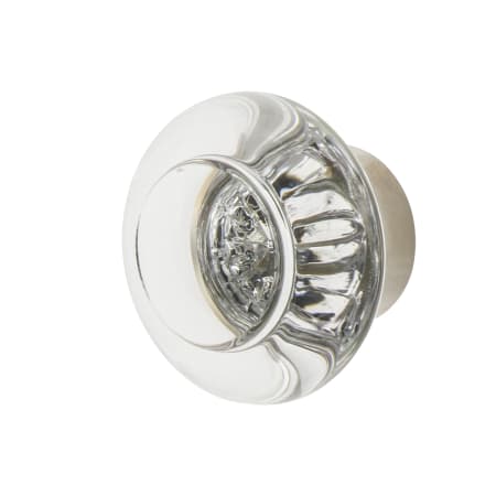 Nostalgic Warehouse Vintage Round Clear Crystal 1-3/8" Cabinet Knob Polished Nickel